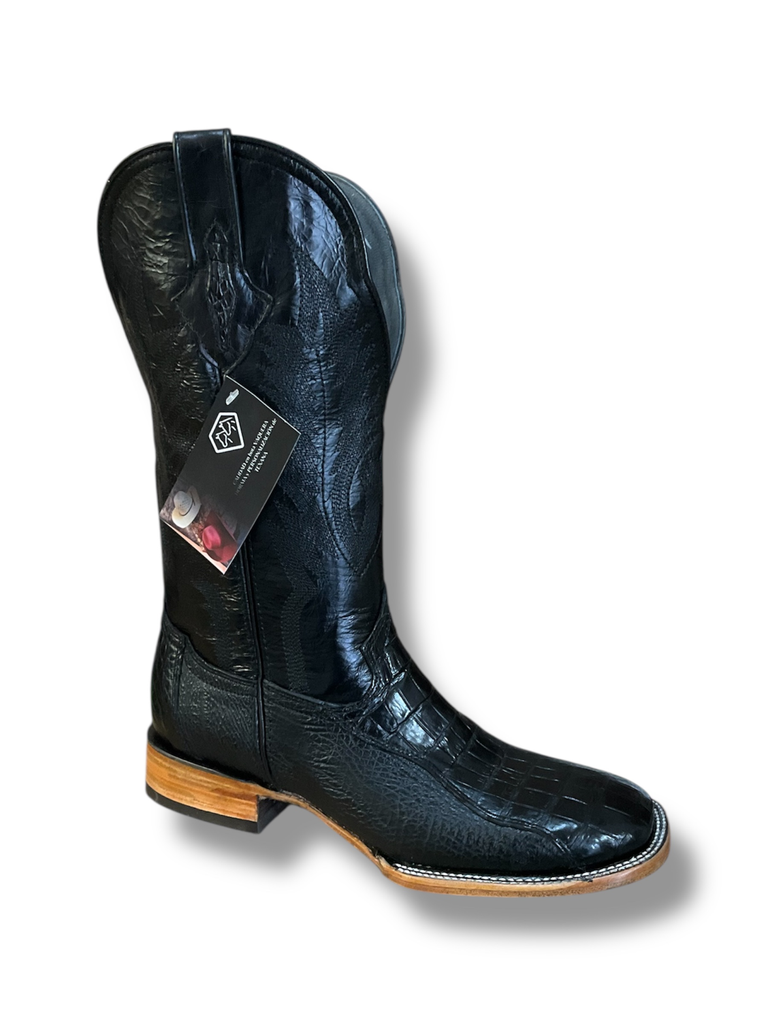 BOTA RODEO TIBURON COCODRILO H/C T/R S/C NEGRA
