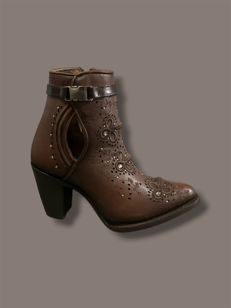 BOTIN CUADRA PIEL RES AZTERA MIEL 