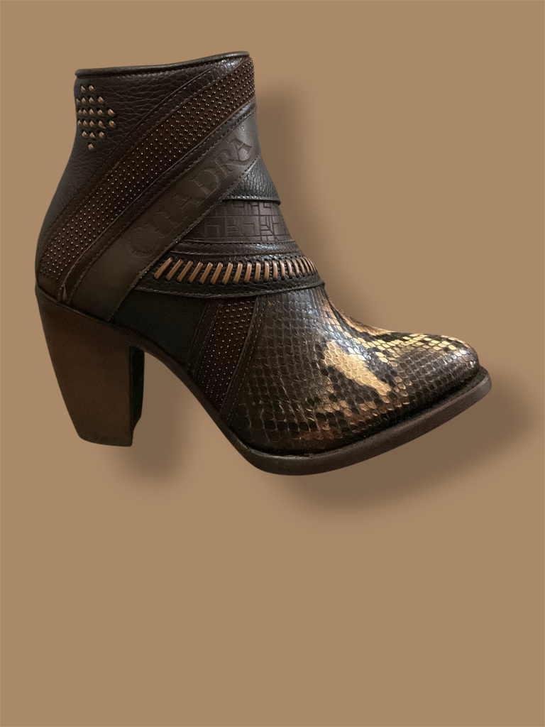 BOTIN DE PITON RET BELLY MONACO CAFE LD BROWN PYTHON LASER 