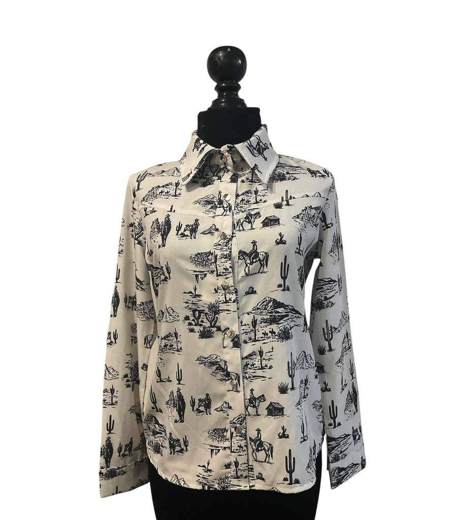 CAMISA VAQUERA DAMA C/DIBUJOS