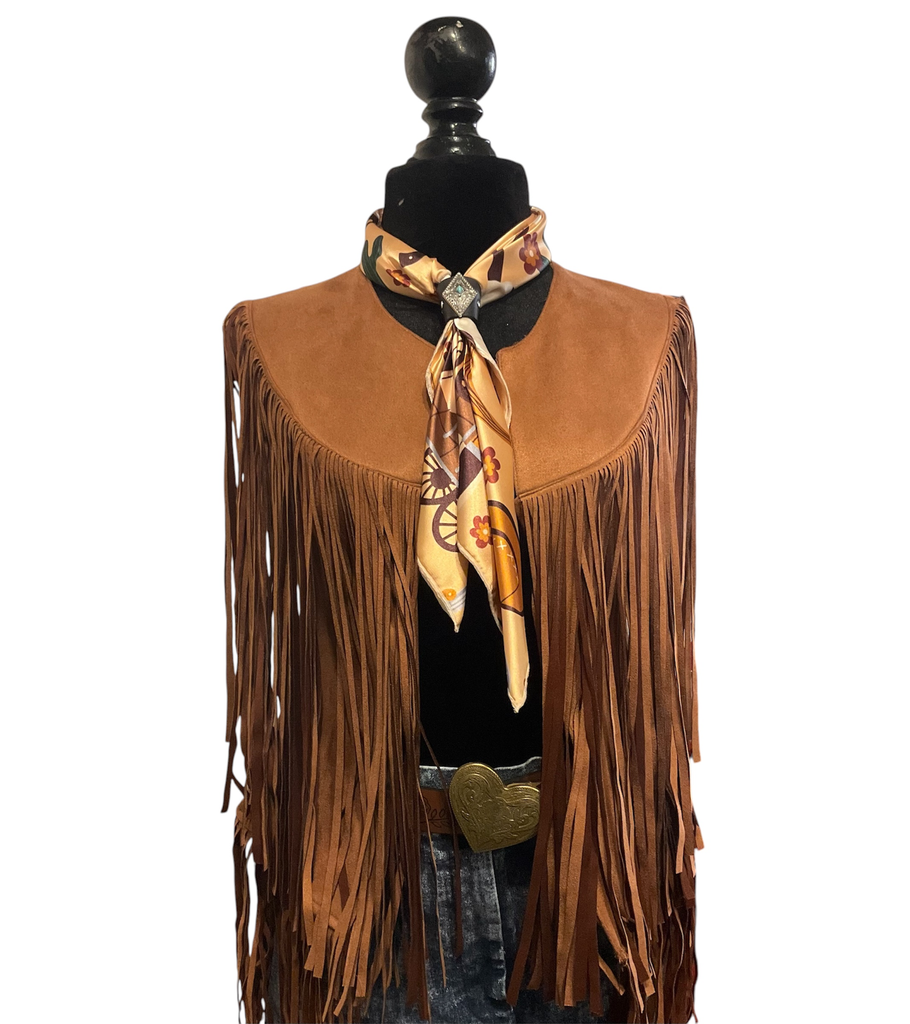 CHALECO CON BARBAS CAMEL
