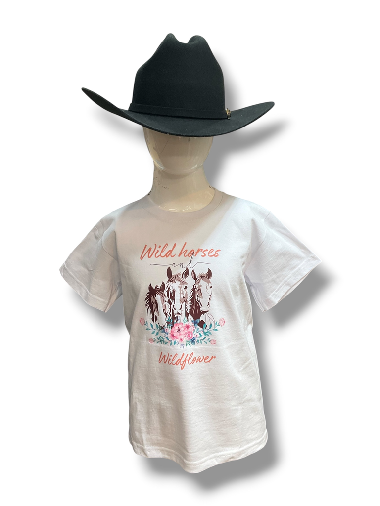 PLAYERA VAQUERA PARA NIÑA VARIOS COLORES