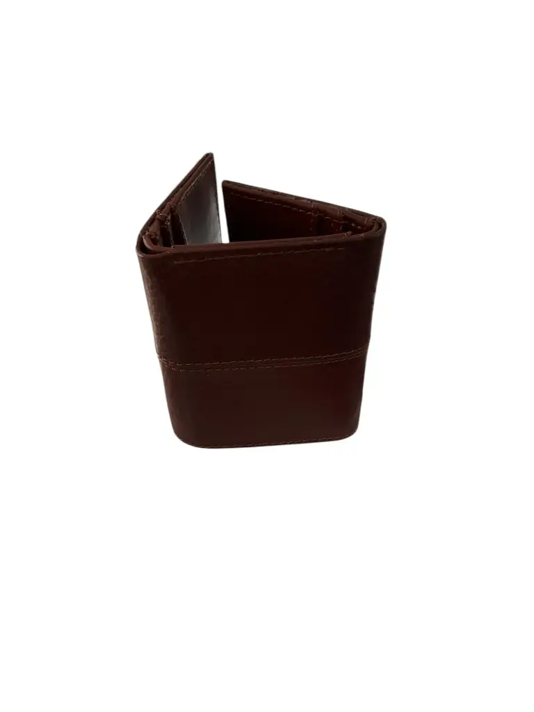 CARTERA DE PIEL COLOR TABACO 
