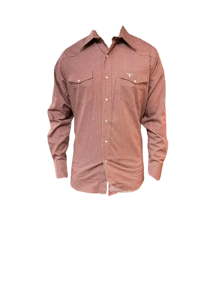 CAMISA VAQUERA COLOR SHEDRON C/ PUNTOS 