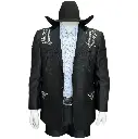 Traje Royal Negro CON/IMIT Mantarraya Bordado Espigas