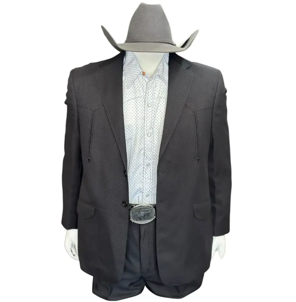 TRAJE CAPORAL TOLEDO NEGRO LISO