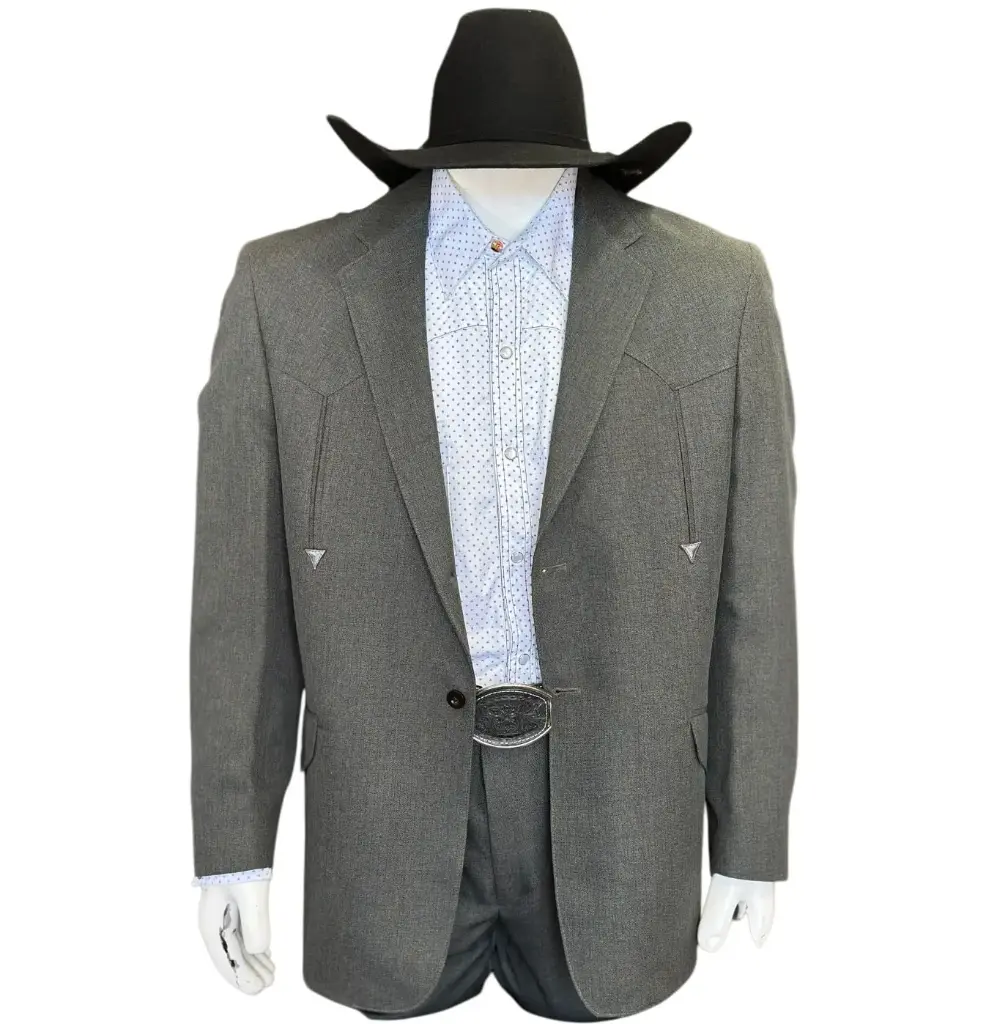 TRAJE VAQUERO TOLEDO GRIS OBSCURO