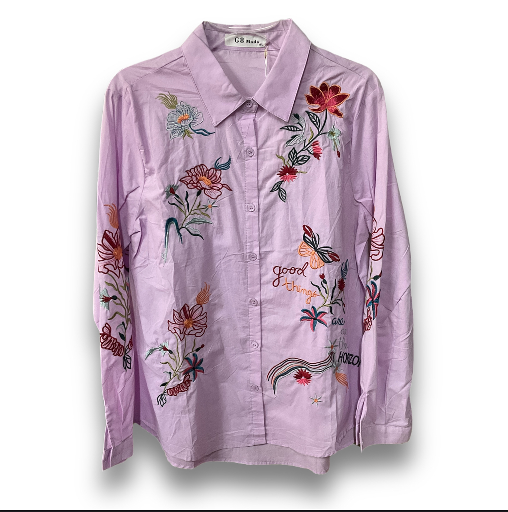 CAMISA BORDADA MUJER VAQUERA