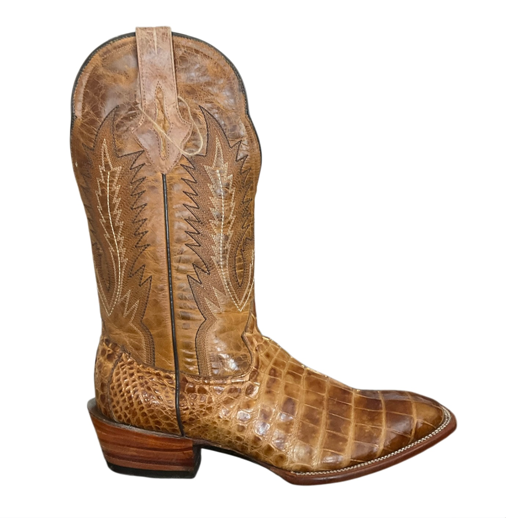 BOTA RODEO COCODRILO MIEL TB/BORDADO H.DIAMANTE