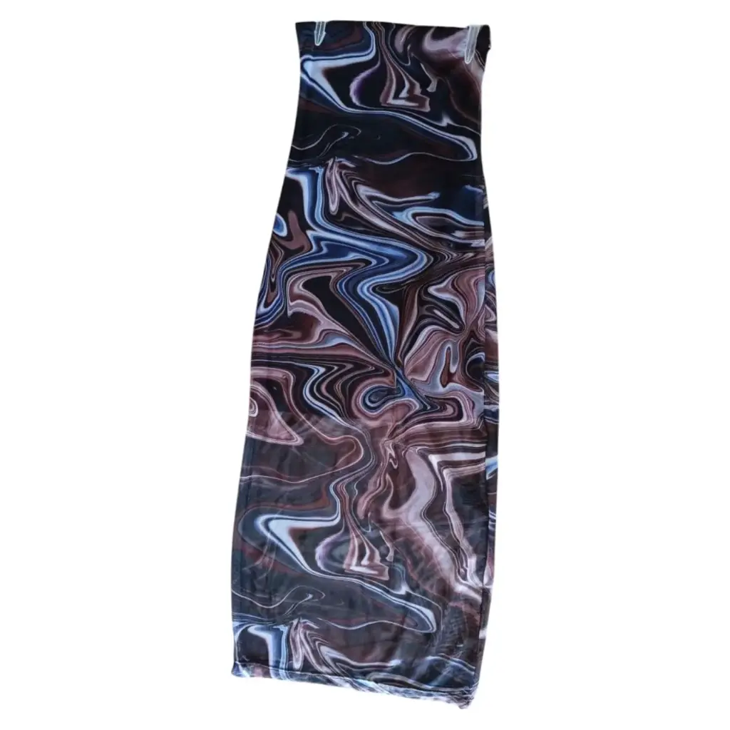 VESTIDO TELA PEGADO ONDAS