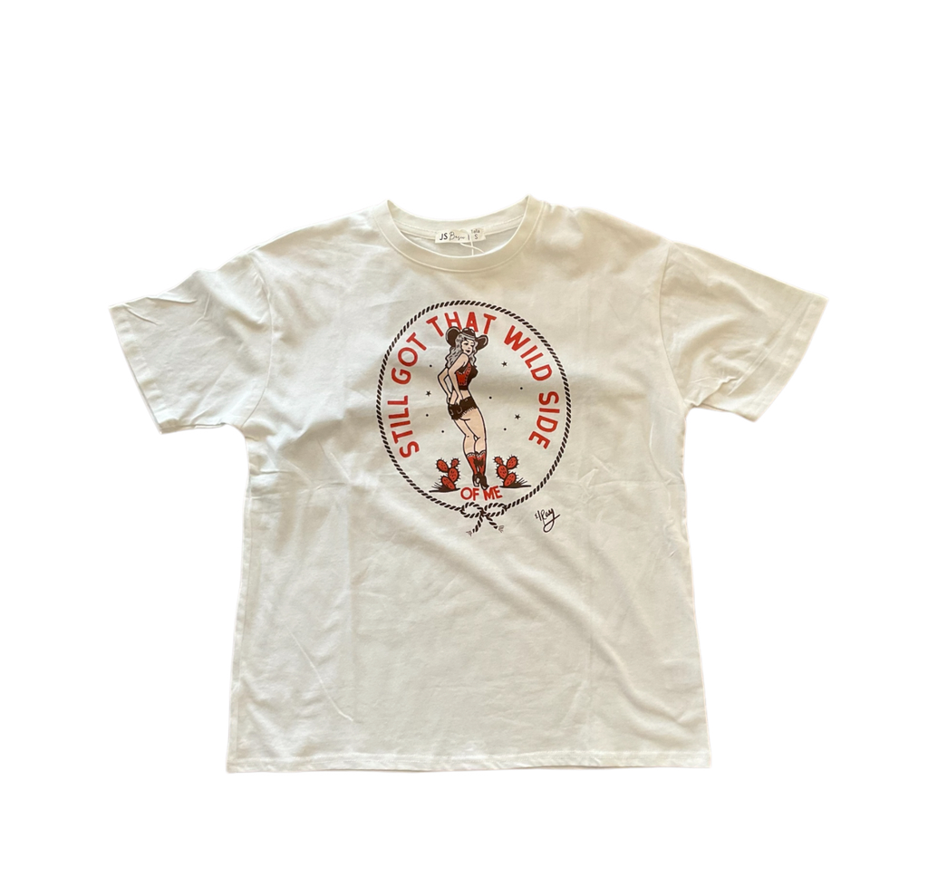 PLAYERA CON ESTAMPADO VAQUERO PARA DAMA 