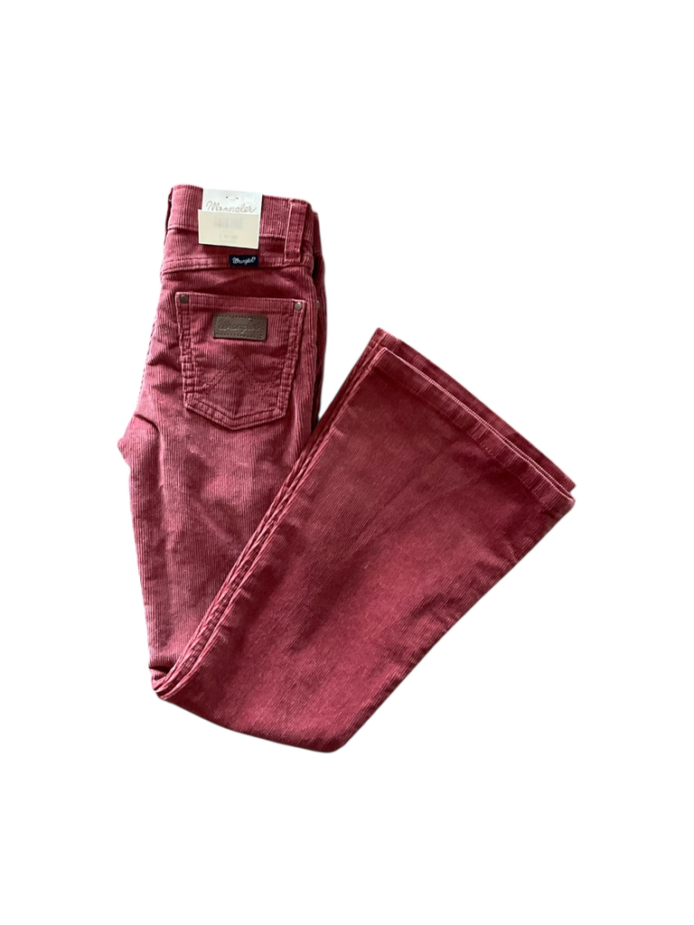 PANTALON WRANGLER ROSA DE PANA PARA NIÑA