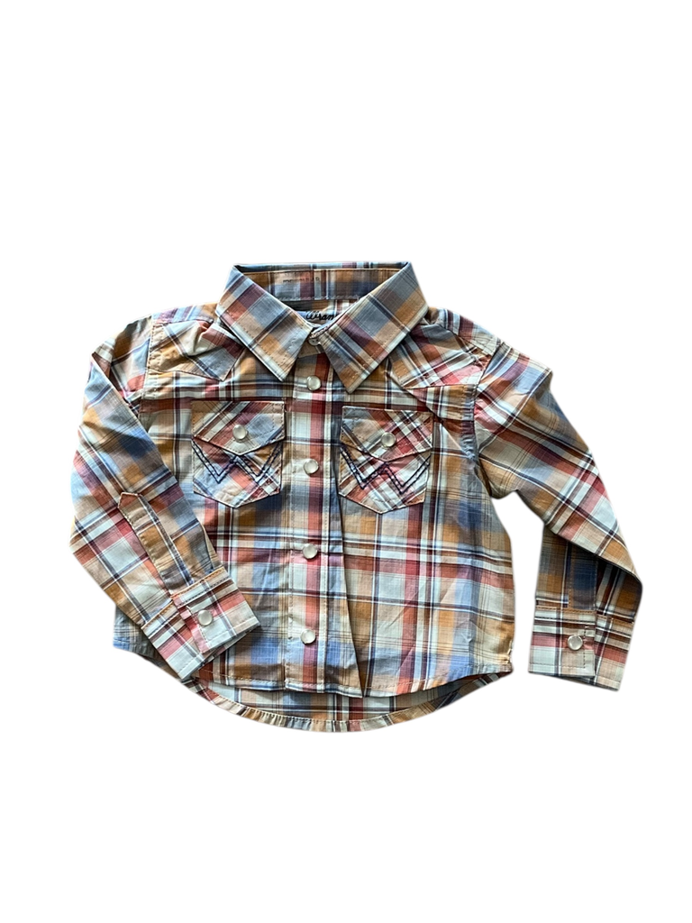 CAMISA VAQUERA CUADROS PARA NIÑO 