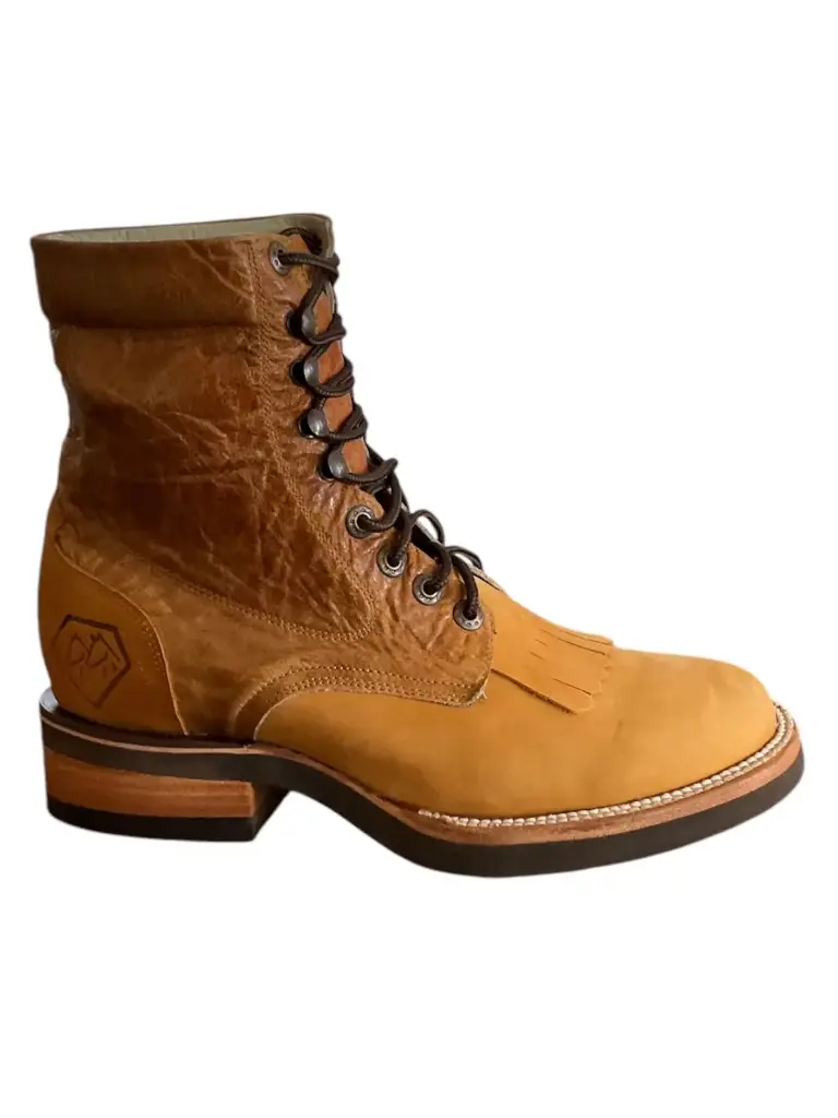 BOTIN NOBUCK MIEL ESTILO LAISER TB/CRAQUELADO CAFE 