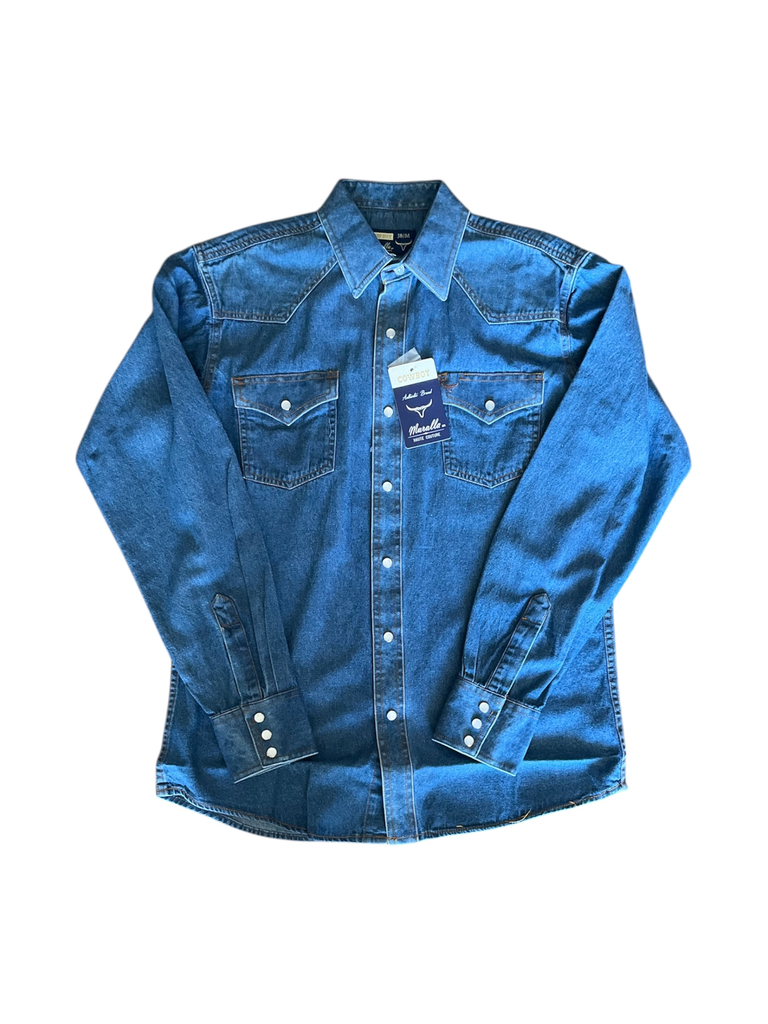 CAMISA MURALLA MEZCLILLA CABALLERO 