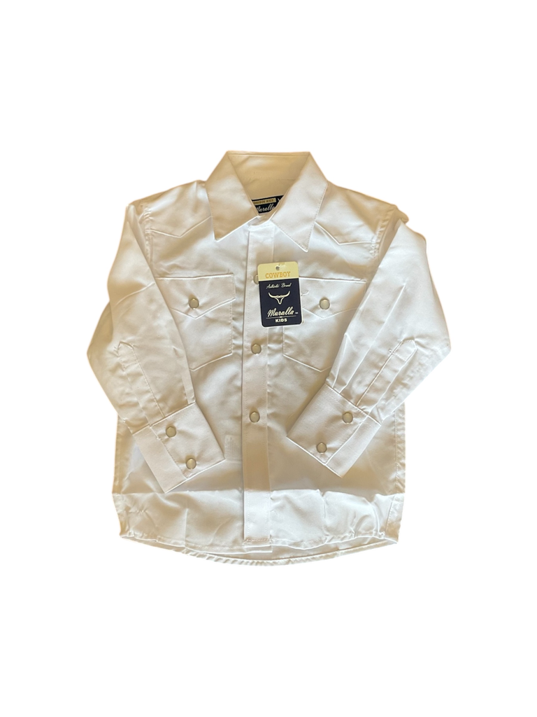 CAMISA BLANCA MURALLA PARA NIÑO 