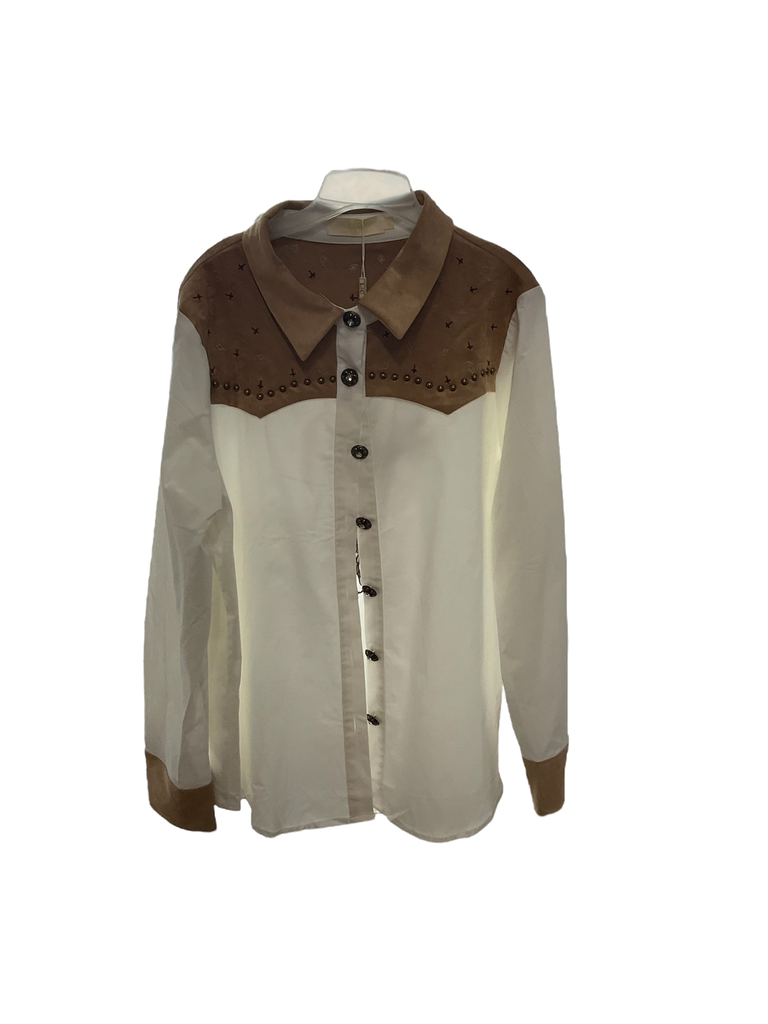 CAMISA VAQUERA DAMA GAMUZA ESTOPEROL OVERZISE 