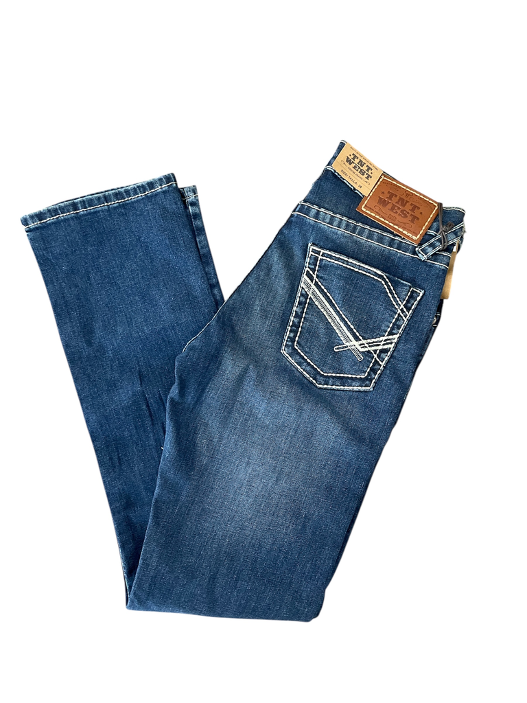 PANTALON TNT AZUL COSTURAS