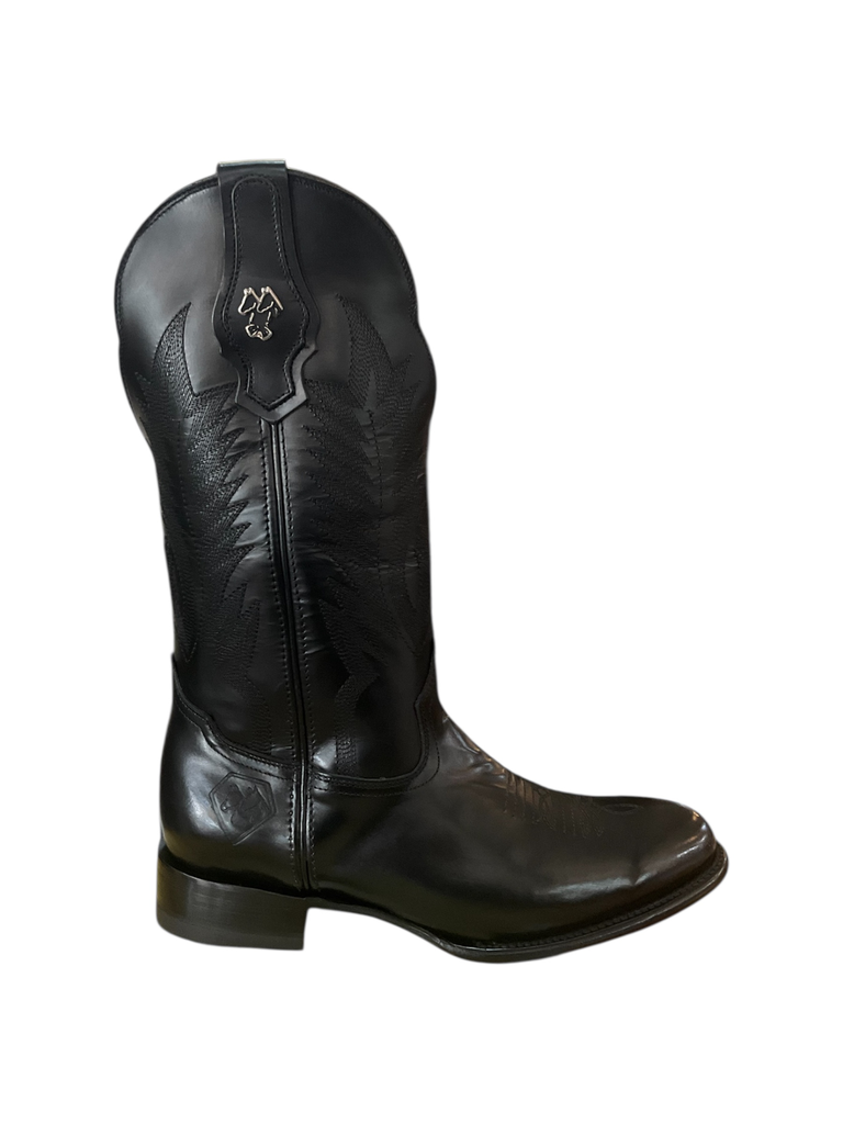 BOTA RODEO PULL-UP NEGRA H/CHARRA T/B T/R S/C  
