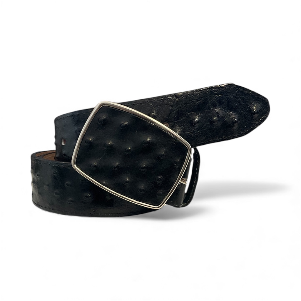 CINTURON DE PIEL IMITACION AVESTRUZ