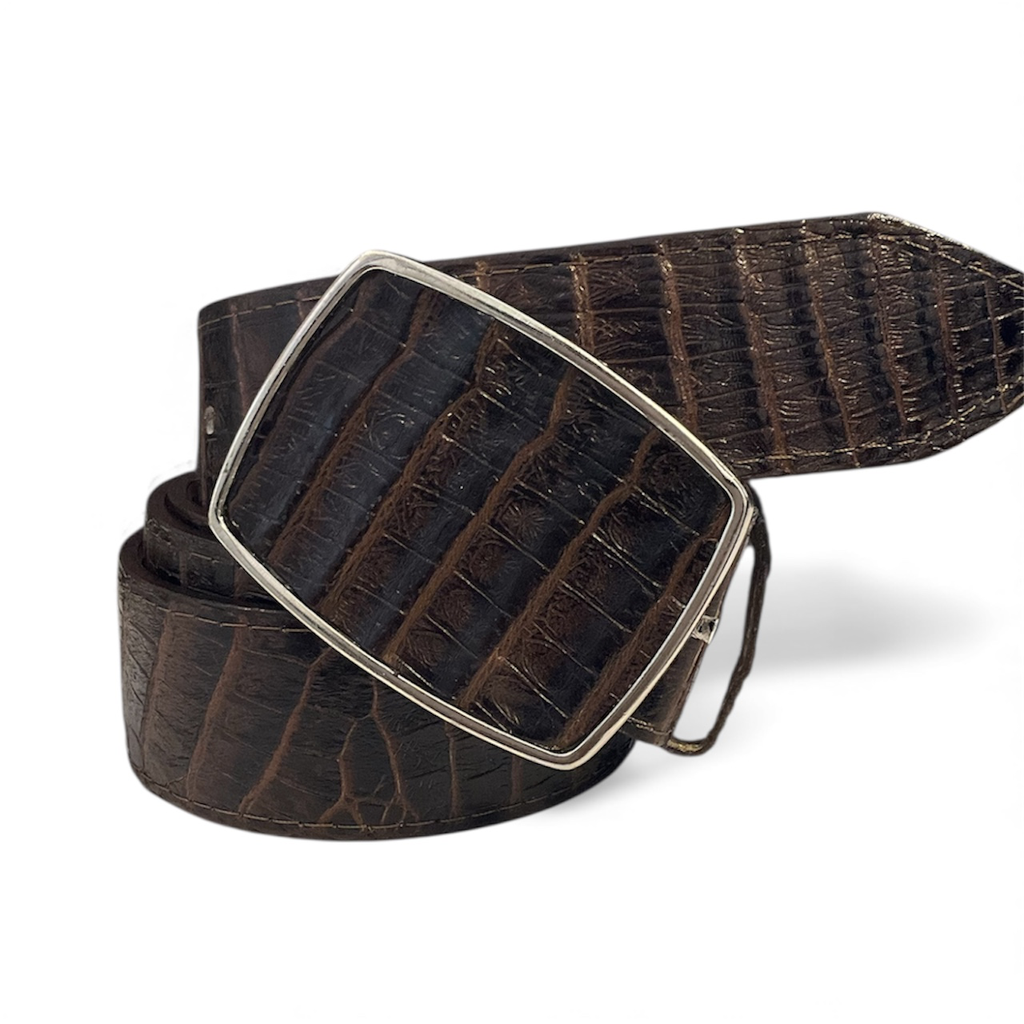 CINTURON DE PIEL IMITACION COCODRILO