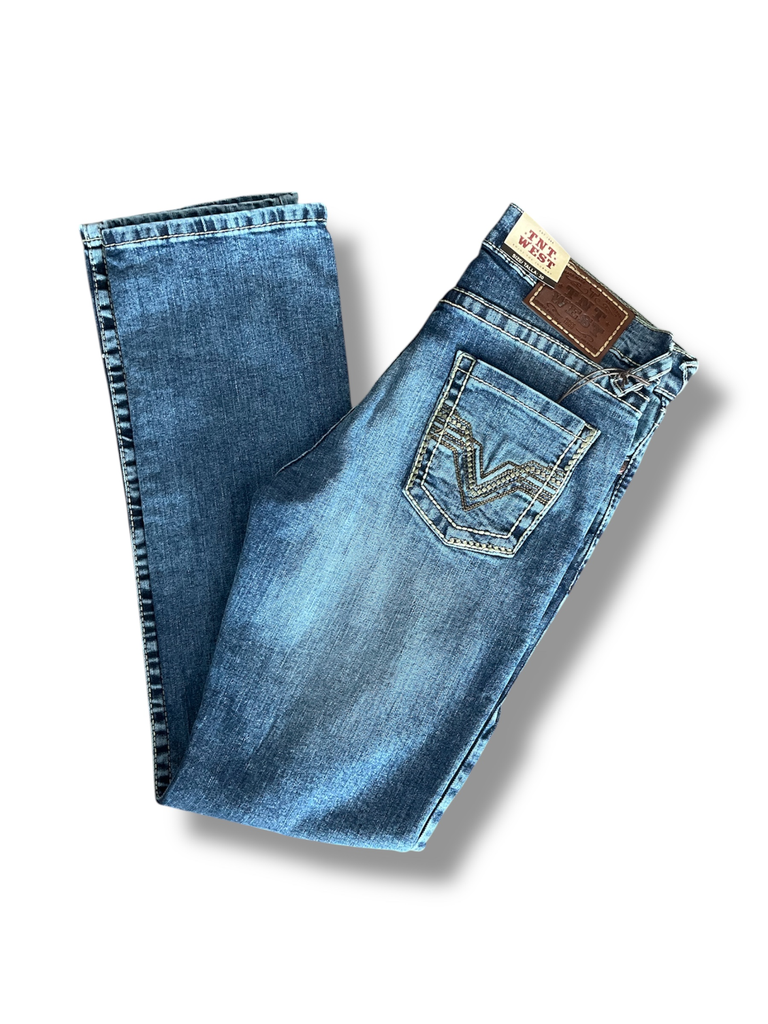 PANTALON VAQUERO TNT WEST C/R B/B