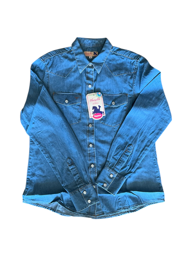 CAMISA DE MEZCLILLA MURALLA PARA DAMA 