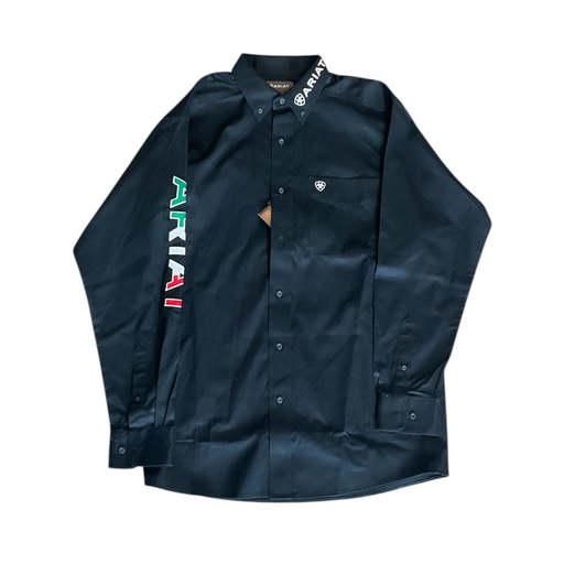 CAMISA ARIAT NEGRA HOMBRE