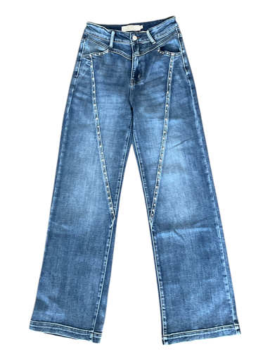 PANTALON VAQUERO CORTE BOTA C/ ESTOPEROLES 