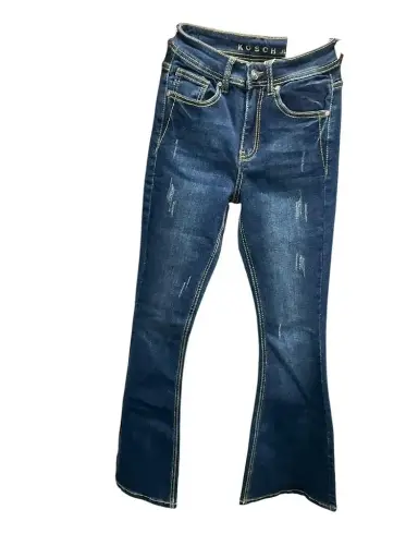 PANT PARA DAMA COR/VAQUERO COLOR MEZC/OBS BORDADO CAFE 