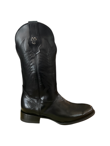 BOTA RODEO PULL-UP NEGRA H/CHARRA T/B T/R S/C  