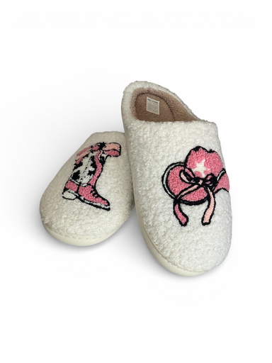 PANTUNFLAS CON DISEÑO VAQUERO DE MUJER