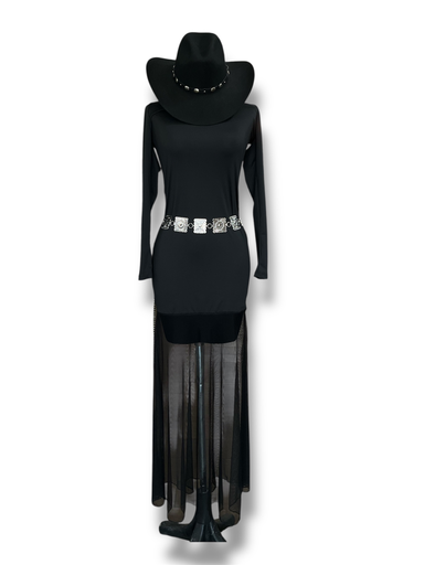 VESTIDO VAQUERO C/LIKRA C/VELO