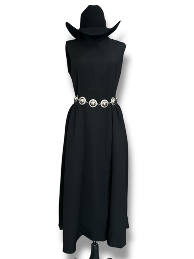 VESTIDO PARA DAMA LARGO NEGRO