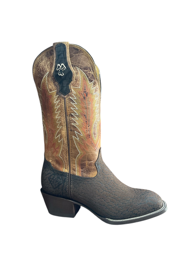 BOTA RODEO CUELLO DE TORO PULIDO CAFE T/B H/D T/C