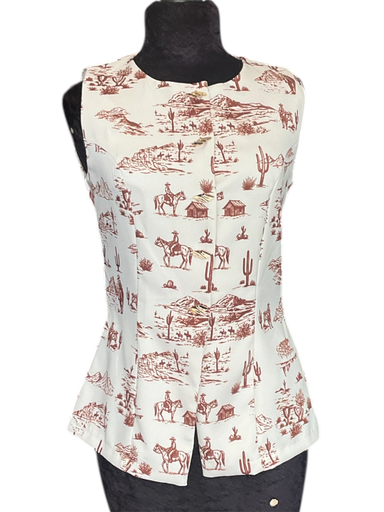 CHALECO VAQUERO PARA DAMA CON BOTONES