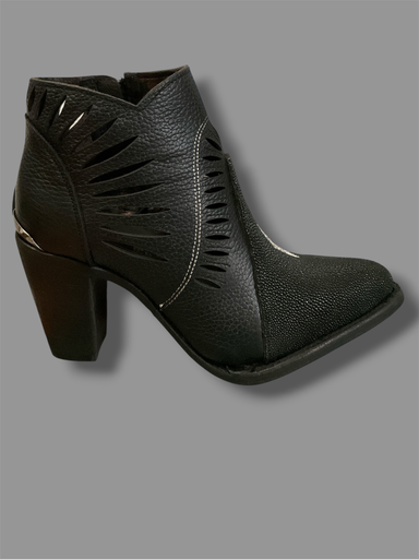 BOTIN CUADRA DE MANTARRAYA NEGRO