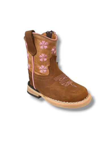 BOTA RODEO PARA NIÑA FLOR/CORAZON