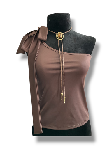 BLUSA TIRA Y MOÑO 