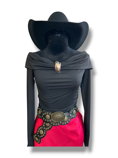 PANTY BLUSA MANGA LARGA C/BROCHE 