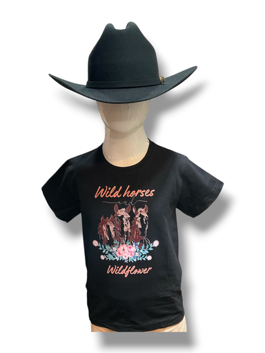 PLAYERA VAQUERA PARA NIÑA VARIOS COLORES