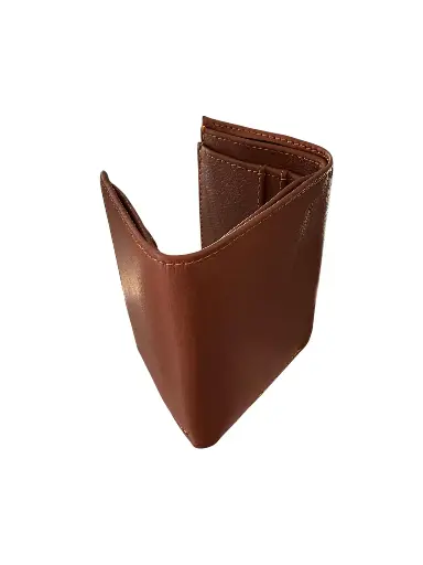 CARTERA DE PIEL COLOR SHEDRON 