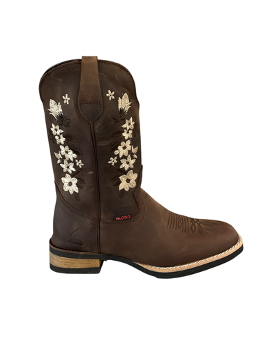 BOTA RODEO CRAZY TABACO H/C TB/B T/R S/P NIÑA 
